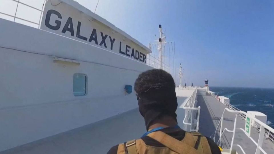 Galaxy Leader, la embarcación secuestrada por rebeldes hutíes.