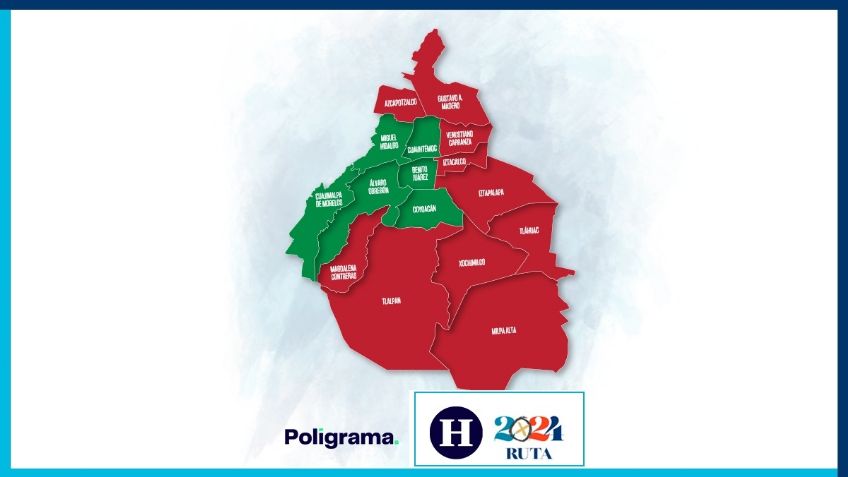 La 4T también encabeza en alcaldías de la Ciudad de México