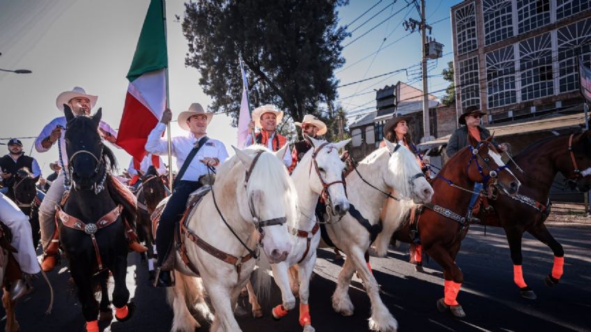 Samuel García y Pablo Lemus participan en Cabalgata por Jalisco