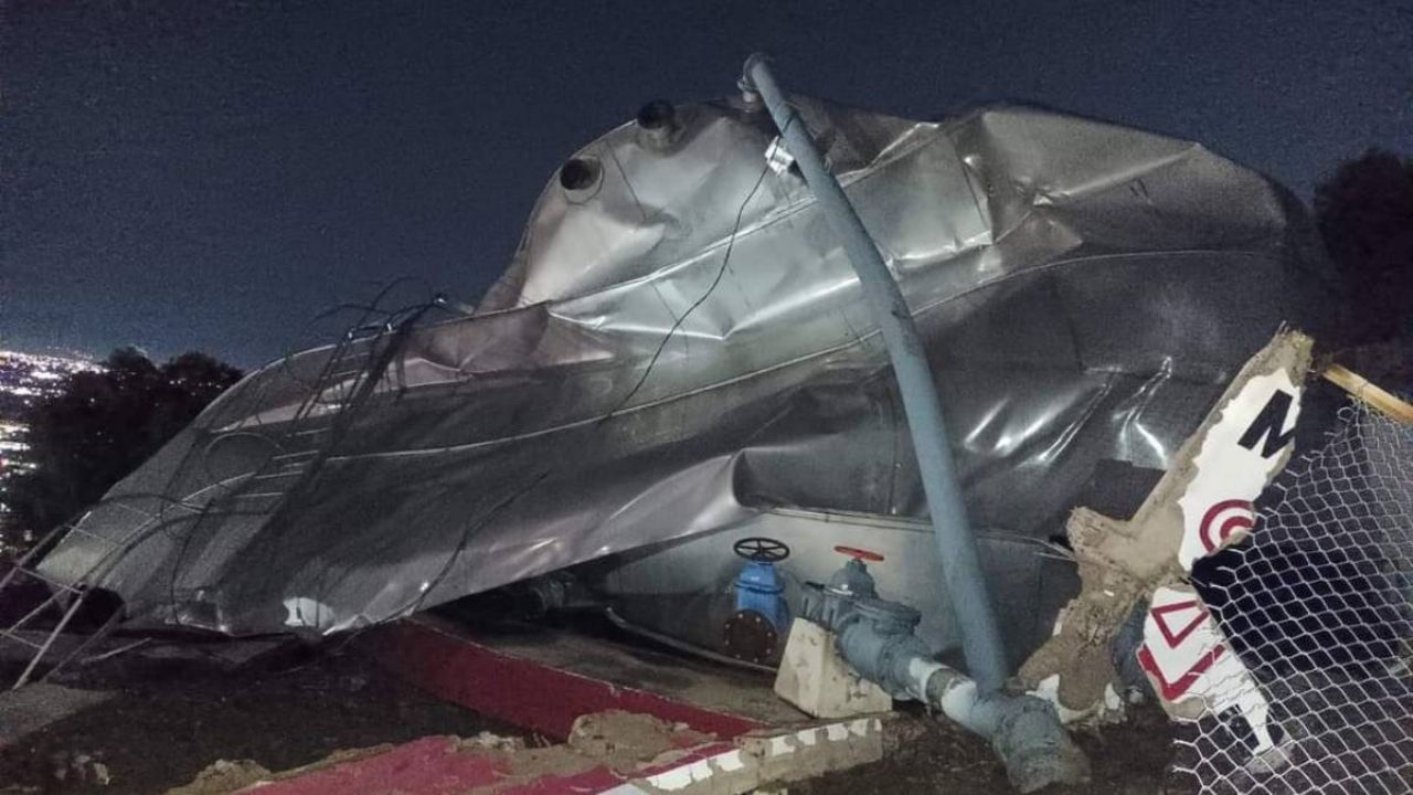 Video Así Quedó La Zona Devastada Tras Colapsar Un Tanque Elevado Con Agua En Chimalhuacán El