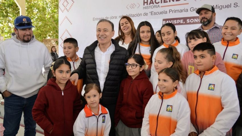 Alfonso Durazo: "Brindamos espacios dignos para beneficio de las y los estudiantes de Bavispe"