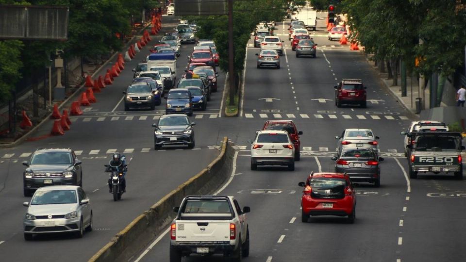 El carril reversible está en dirección a Santa Fe.