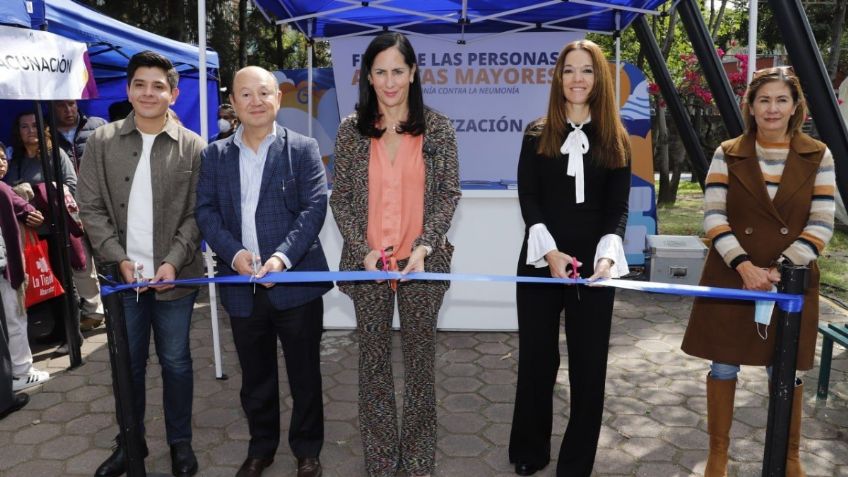 Lía Limón encabeza la feria de las personas adultas mayores “En armonía contra la neumonía”