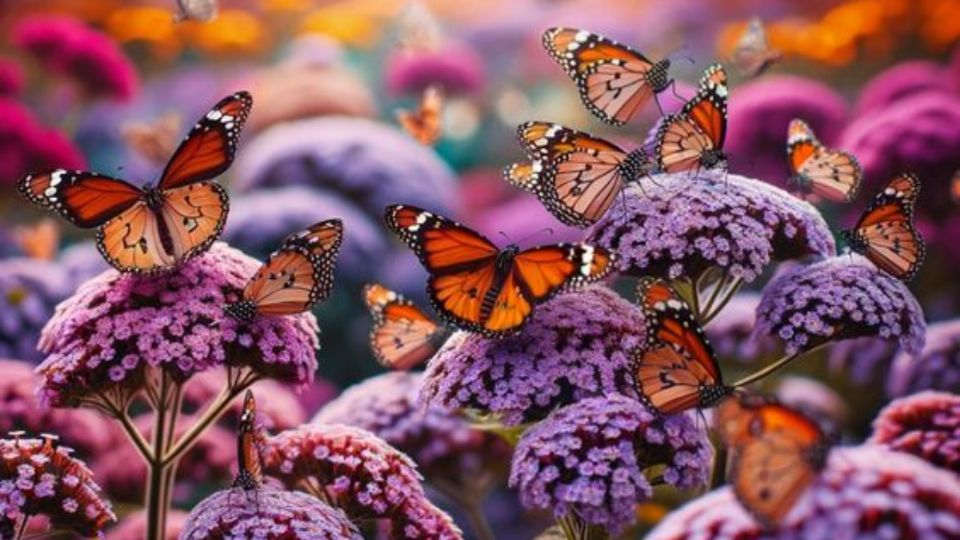 Las mariposas estarán encantadas de llevar hasta tu jardín su belleza.