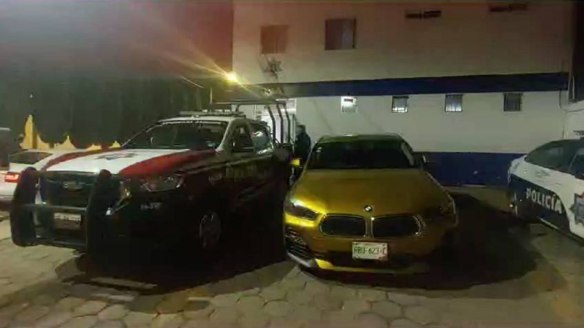 Detienen a un niño de 15 años por presuntamente robar una camioneta BMW en Puebla