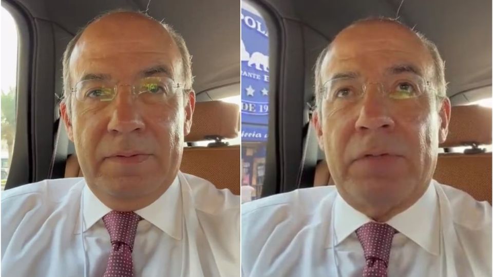 Circula en redes sociales un video del expresidente Felipe Calderón afuera de 'La Polar'.