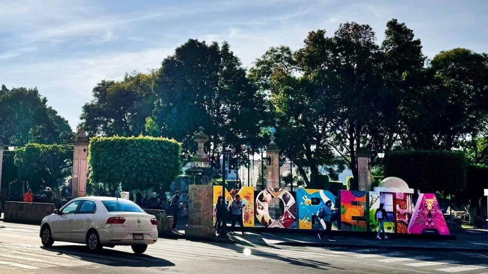 Vista de las calles en Morelia, Michoacán.