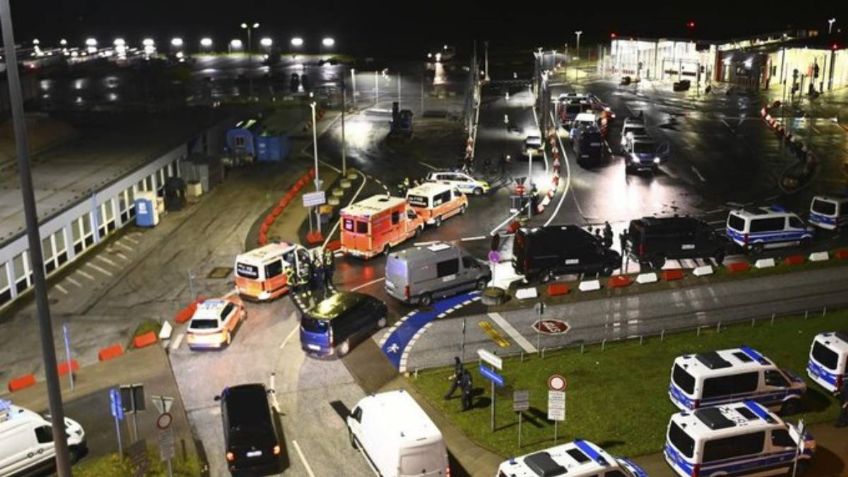 Papá usó a su hija de 4 años como rehén en aeropuerto de Hamburgo e incendió la pista