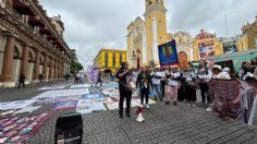 Colectivos de búsqueda toman Palacio de Gobierno en Veracruz