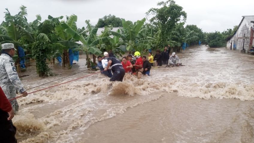 Reportan afectaciones menores en costa e Istmo de Tehuantepec por lluvias