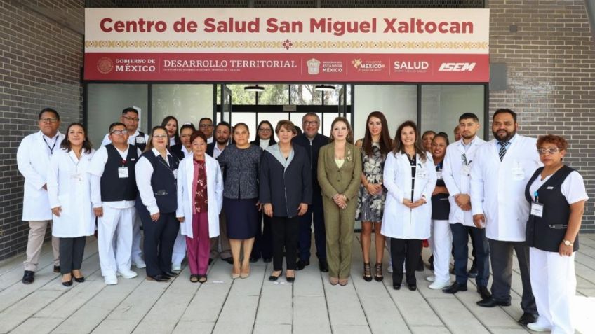 Delfina Gómez inaugura el Centro de Salud “San Miguel Xaltocan” en Nextlalpan