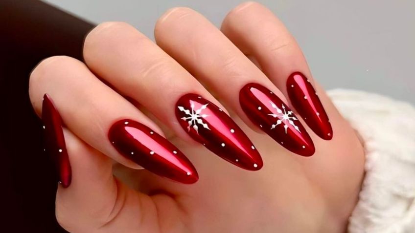 Desde modelos brillantes hasta colores saturados: estos diseños de uñas para ser la más chic en Navidad y Año Nuevo