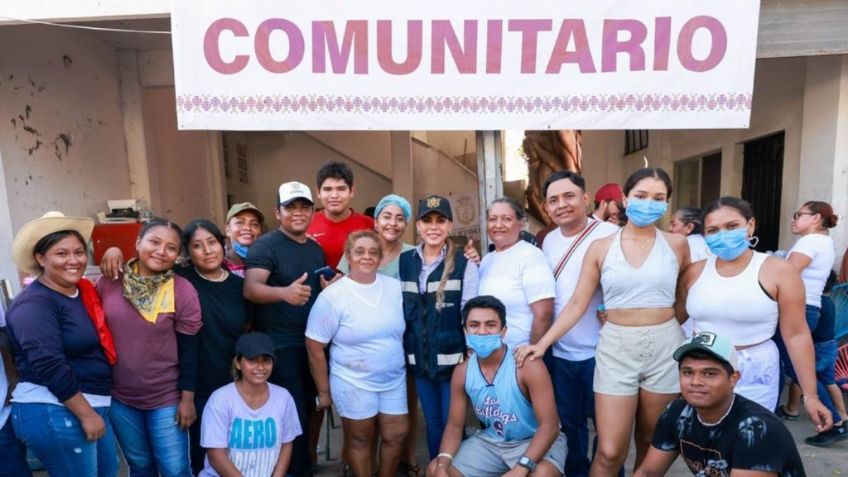 Evelyn Salgado recorre localidades de la zona poniente de Acapulco