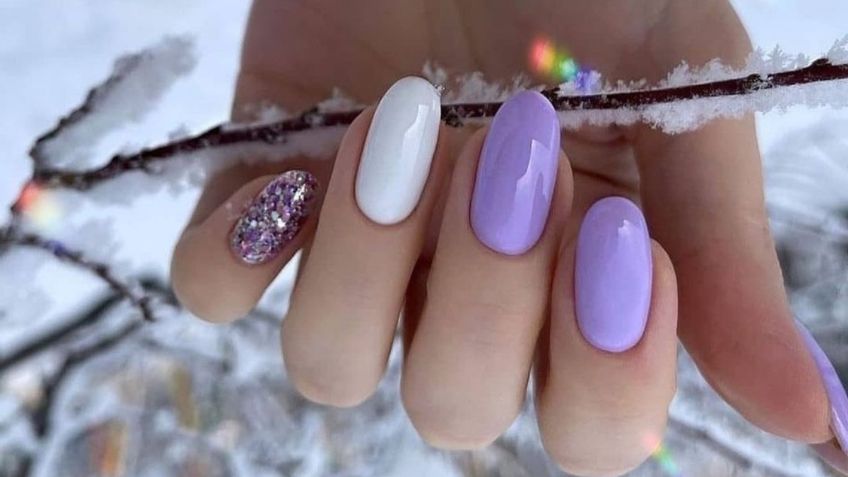 5 diseños románticos de uñas gelish color lila para que tus manos se vean más lindas esta temporada