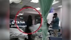 Captan extraña sombra rondando en un hospital, aseguran que es la Santa Muerte: VIDEO