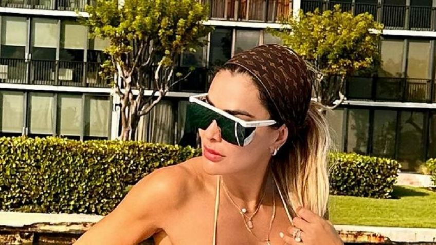 Ninel Conde demuestra el bikini taparrabos ideal para mujeres bronceadas