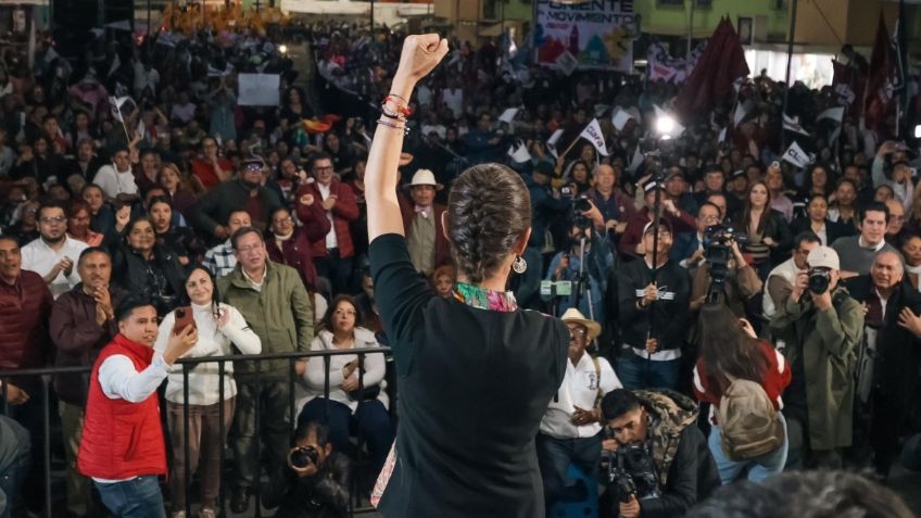 Claudia Sheinbaum se reúne con 100 mil simpatizantes durante la tercera semana de precampaña