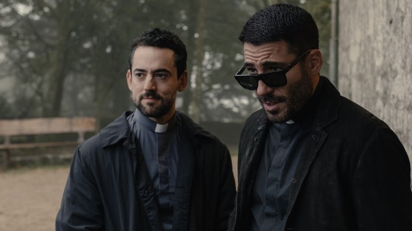 "Los enviados 2": Miguel Ángel Silvestre y Luis Gerardo Méndez se divierten en el set