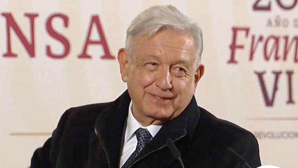 Presidente Andrés Manuel López Obrador en la conferencia matutina de prensa