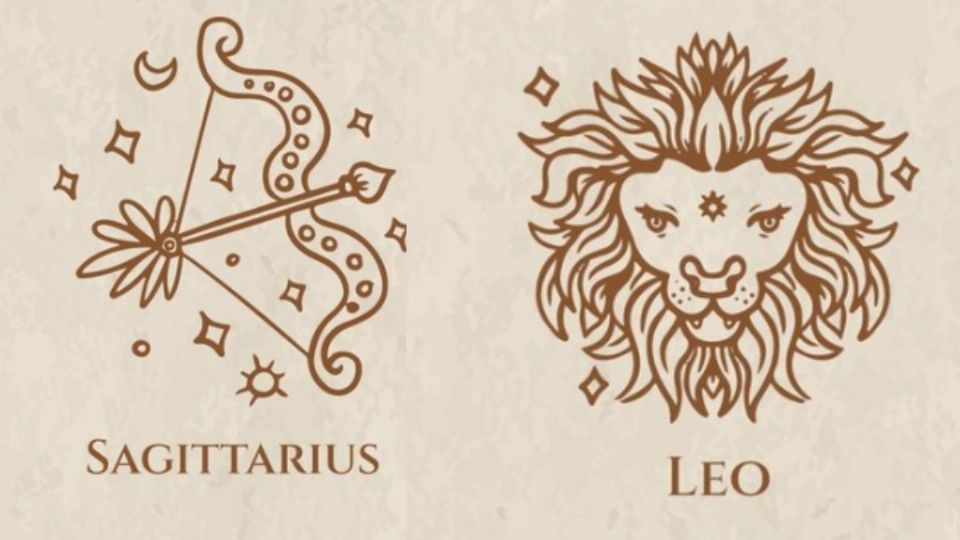 Sagitario y Leo son muy compatibles.