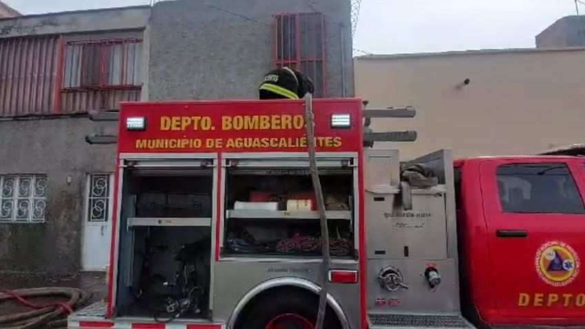 Incendio en taller de soldadura deja una persona intoxicada y daños materiales