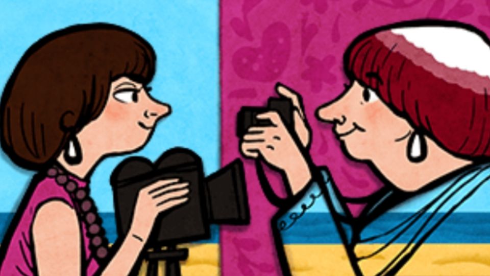 La mañana de este miércoles 13 de diciembre, apareció en el Doodle de Google un retrato en caricatura de Agnès Varda