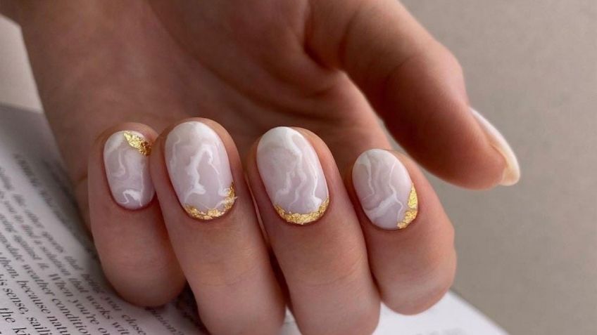 Uñas blancas y elegantes ideales para usar en invierno: estas ideas te encantarán