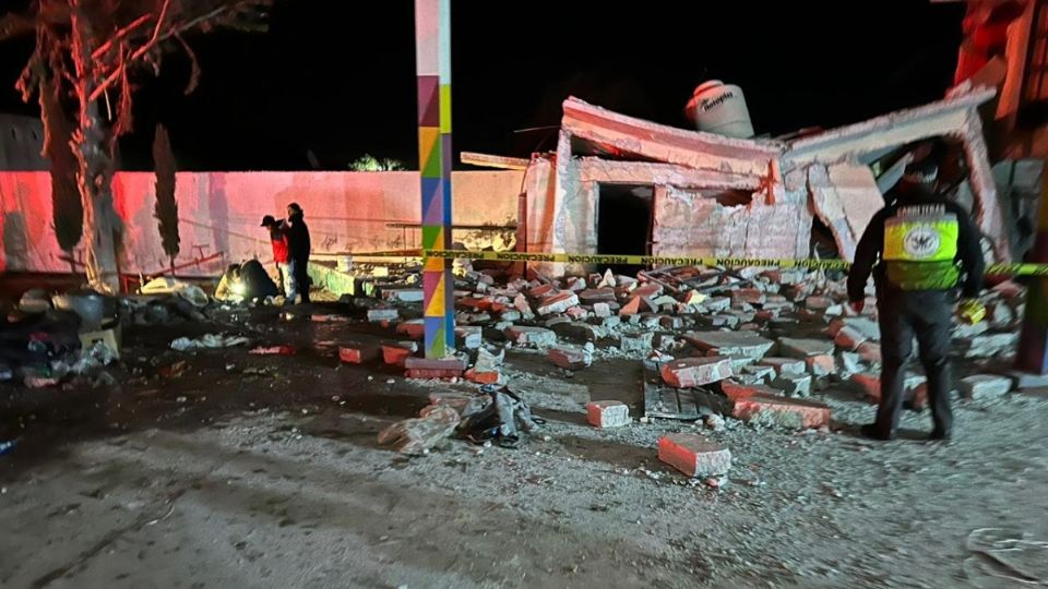 La explosión ocurrió al interior de una bodega donde se guardaba pirotecnia.