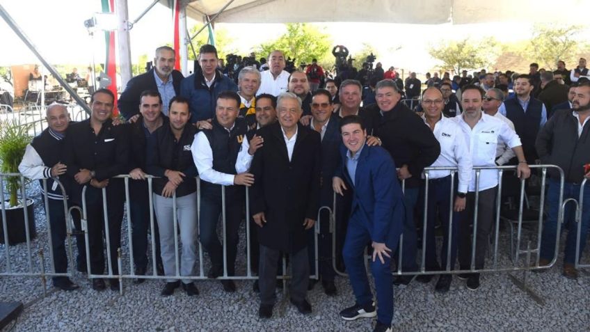 AMLO y Samuel García inauguran acueducto El Cuchillo II en Juárez, Nuevo León