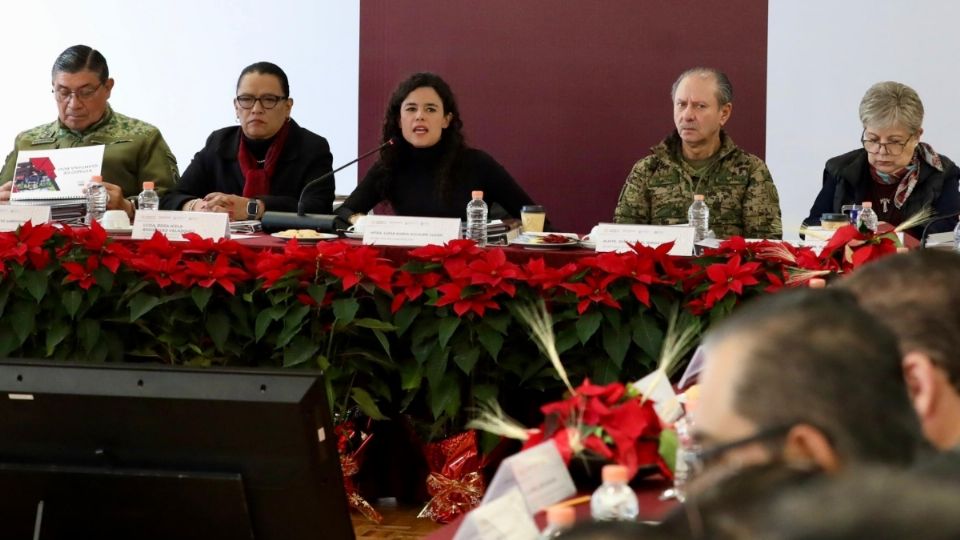 En la reunión, efectuada en Palacio Nacional, estuvo la secretaria de Gobernación, Luisa María Alcalde, en representación del presidente Andrés Manuel López Obrador