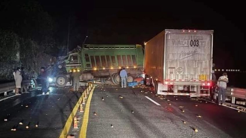 Cierran autopista México-Tuxpan por accidente vehicular