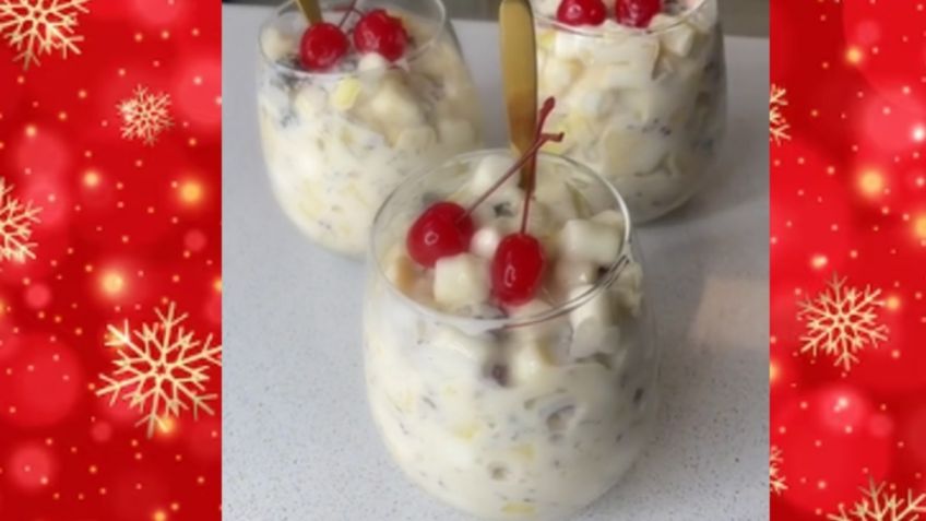 Ensalada de manzana con fresas y frambuesas: el postre perfecto para las fiestas decembrinas