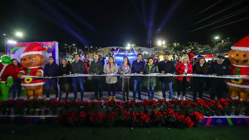 Tere Jiménez inaugura Villa de Navidad 2023 al oriente de la capital de Aguascalientes con actividades gratuitas