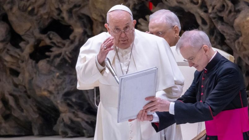 El Papa Francisco revivió la historia del nacimiento de Jesus