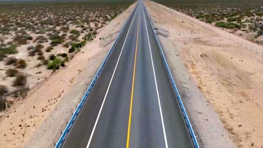 Los kilómetros de carreteras construidos por la SICT desde 2019 equivalen a ir de Cancún a Marruecos