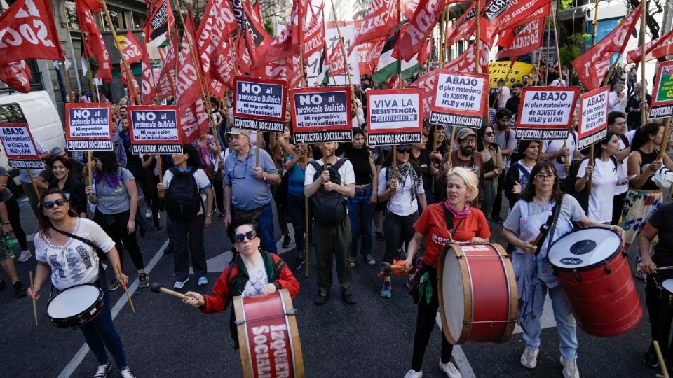 Las manifestaciones se realizaron con el control y vigilancia de las autoridades.