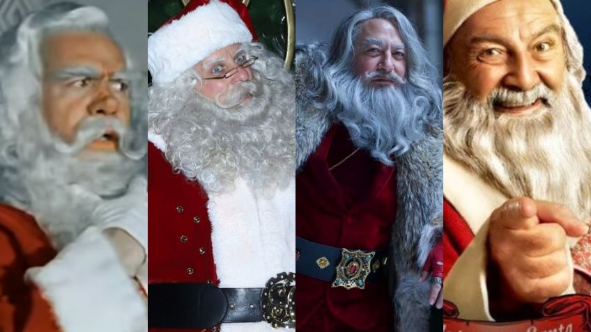 Estos 4 famosos mexicanos dieron vida a Santa Claus, así se ven como el personaje navideño