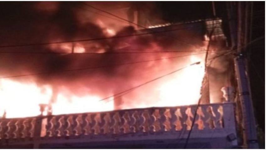 Reportan un muerto por incendio en Ecatepec, llamas consumen taller de telas: VIDEO