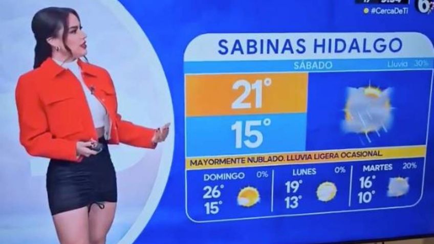 VIDEO: “chica del clima” se equivoca al dar la predicción y su reacción viraliza en la redes