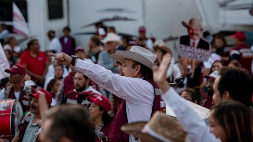 Armando Guardiana era muy activo en los eventos de Morena.