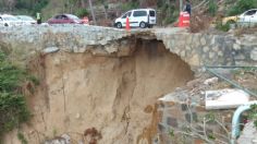 VIDEO: se abre enorme socavón en la avenida Escénica de Acapulco y habitantes temen un colapso