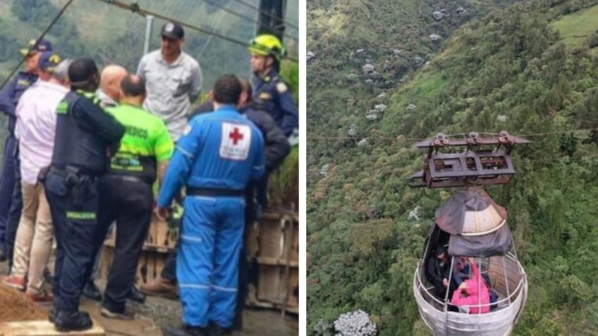 VIDEO: turistas quedan atrapados en un teleférico a más de 300 metros de altura