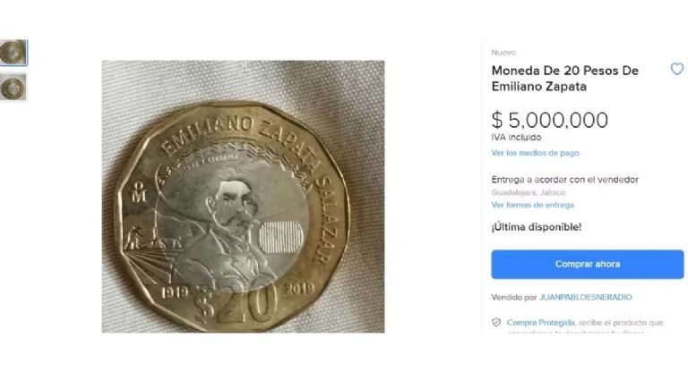 Moneda de 20 pesos 