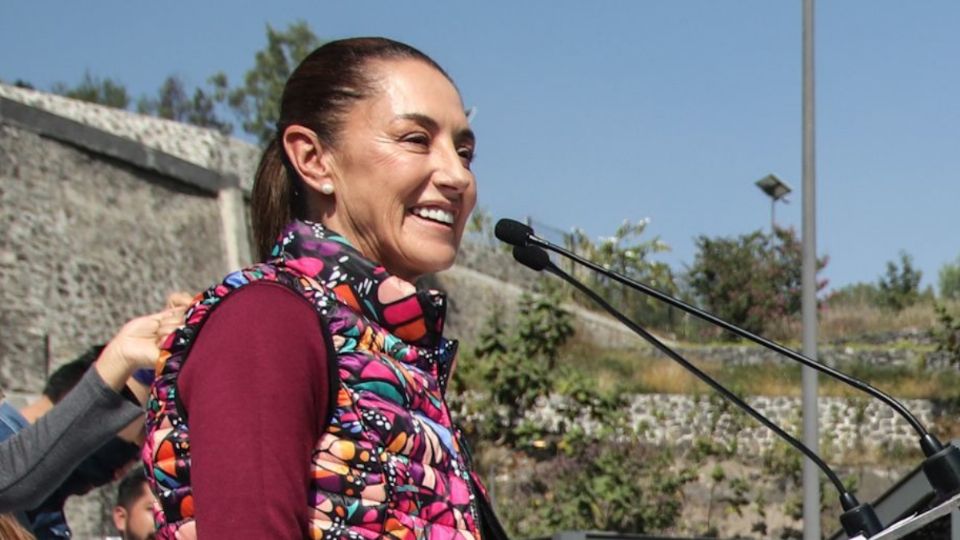 Claudia Sheinbaum durante uno de sus eventos de precampaña.