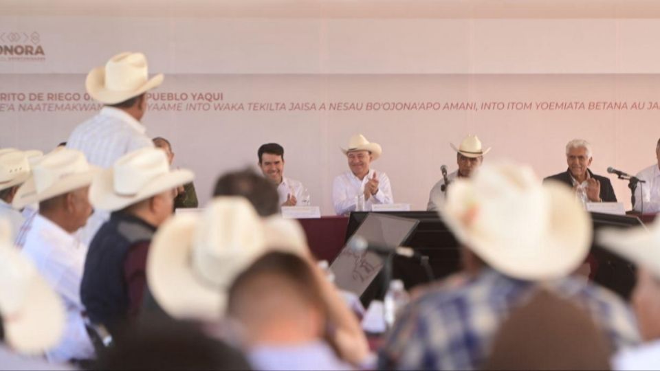 El gobernador indicó que a través del Plan de Justicia Yaqui el presidente AMLO ha destinado recursos superiores a los 11 mmdp.