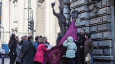 Develan estatua de Pancho Villa en el Centro Histórico de la CDMX