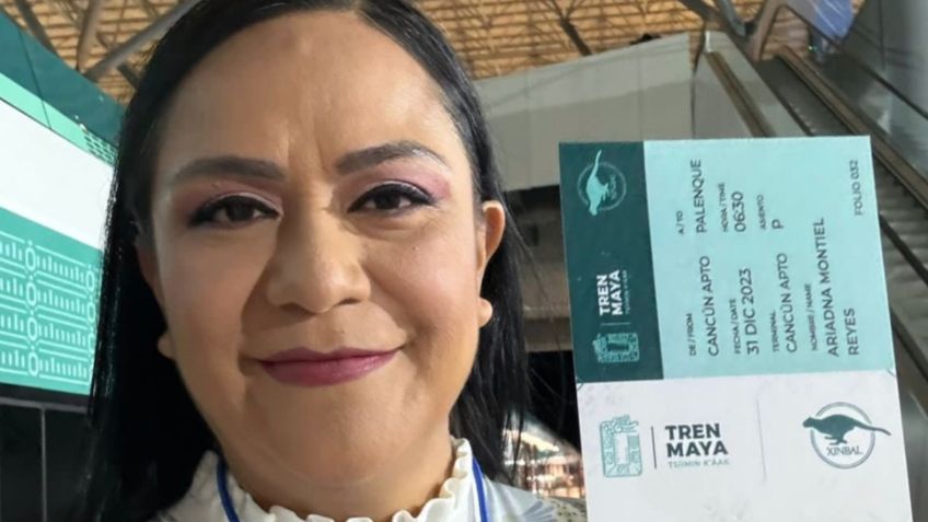 Ariadna Montiel cierra el 2023 acompañando al presidente en la inauguración del segundo tramo del Tren Maya