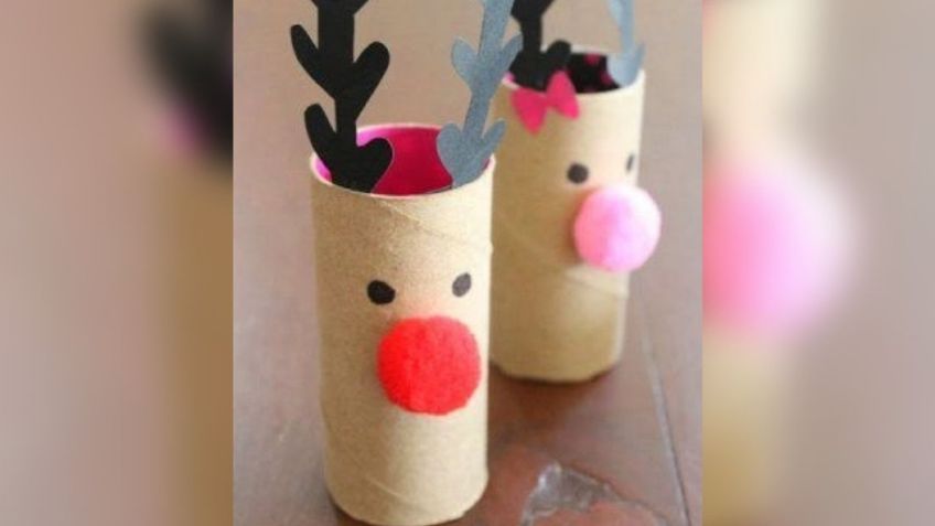 Manualidades navideñas: aprende a hacer hermosos renos con tubos de papel de baño