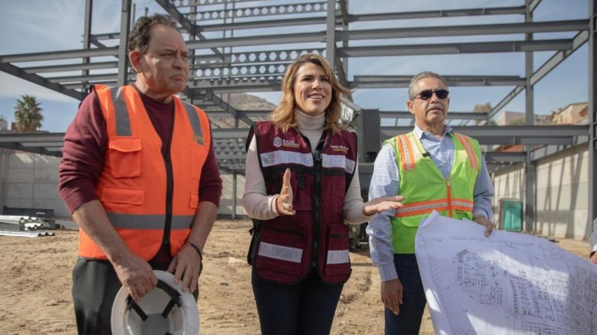 Marina del Pilar supervisa avances del Hospital General de la Zona Este de Tijuana