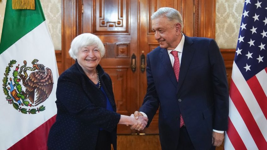 AMLO reconoce amistad y cooperación con Estados Unidos tras reunión con Janet Yellen